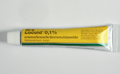 Billede af Locoid 0,1% som er en creme med binyrebarkhormon styrke 2
