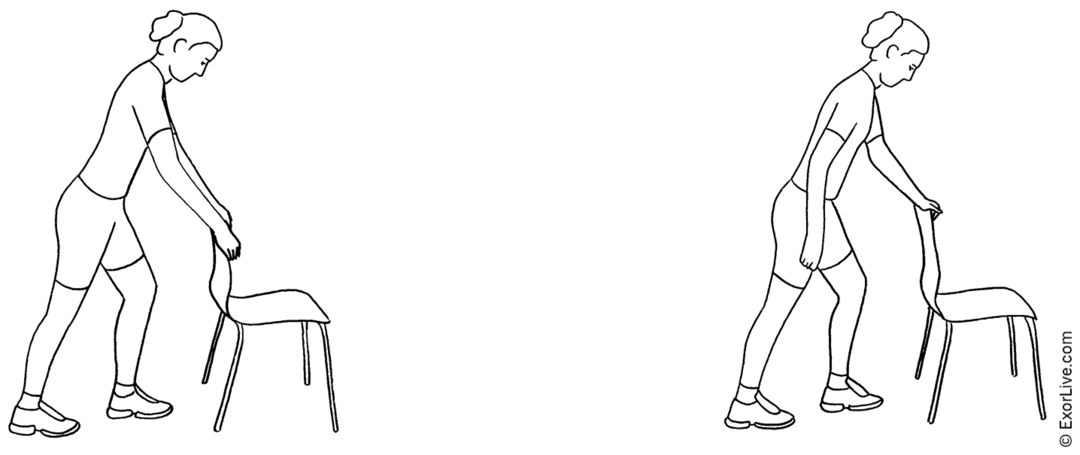 Illustration af øvelse