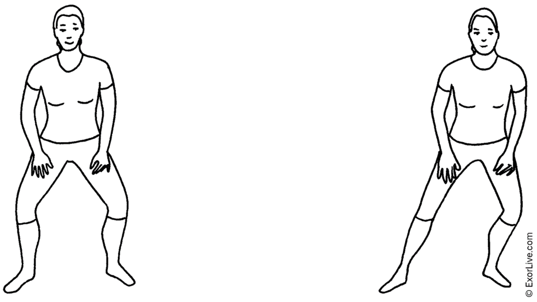 Illustration af øvelse