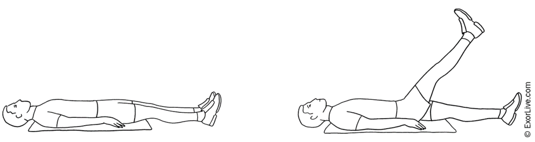 Illustration af øvelsen.