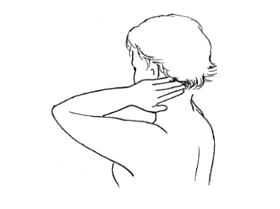Illustration af blide cirkelbevægelser.
