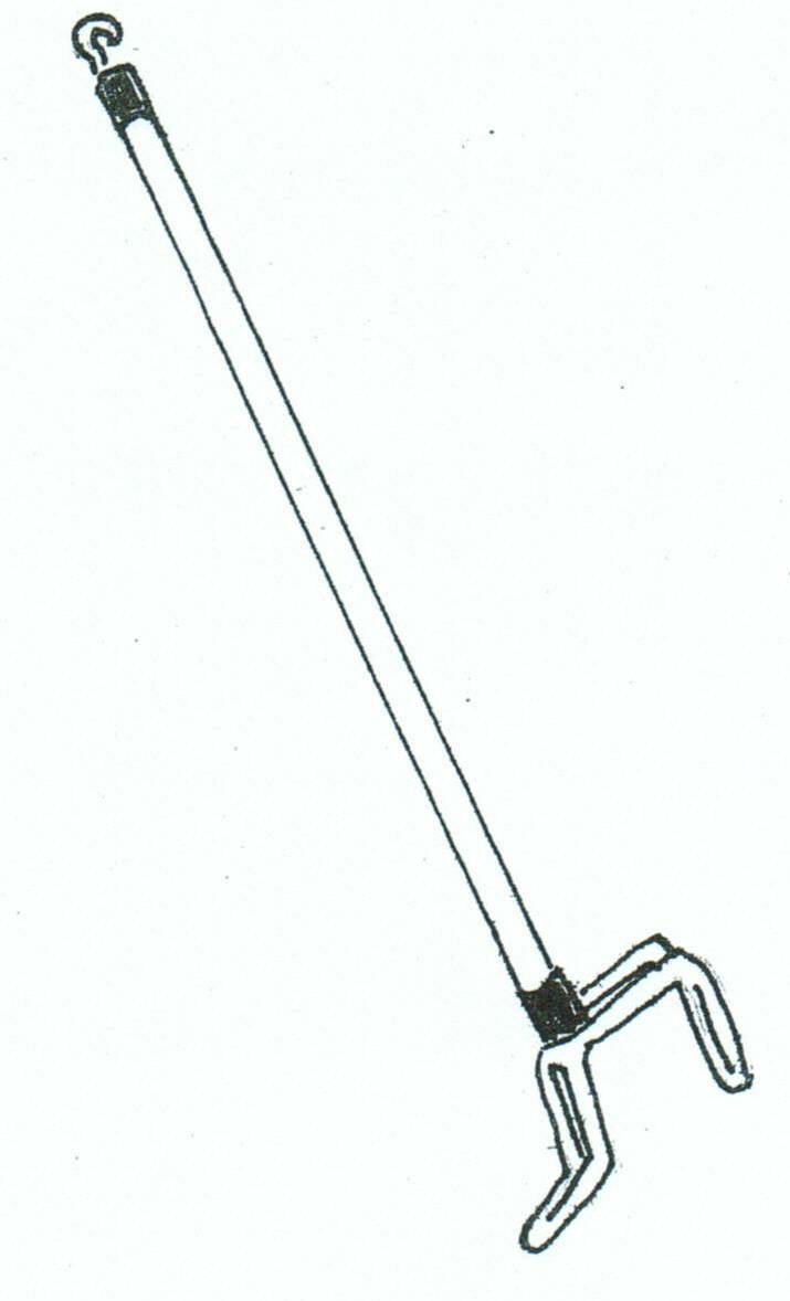Illustration af en påklædningspind.