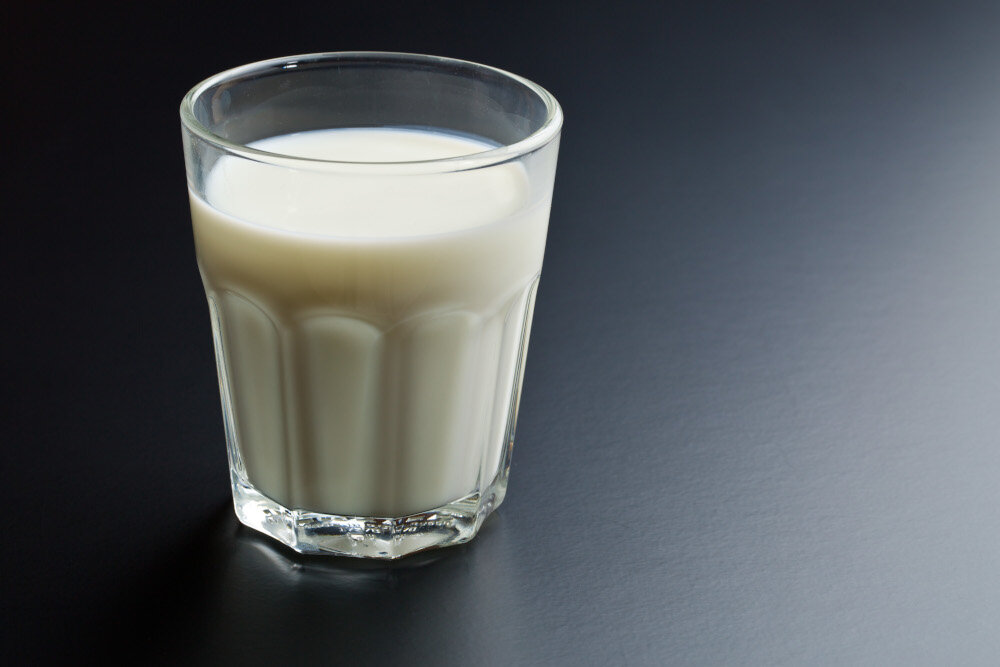 glas med mælk