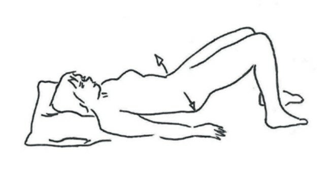 Illustration af øvelsen