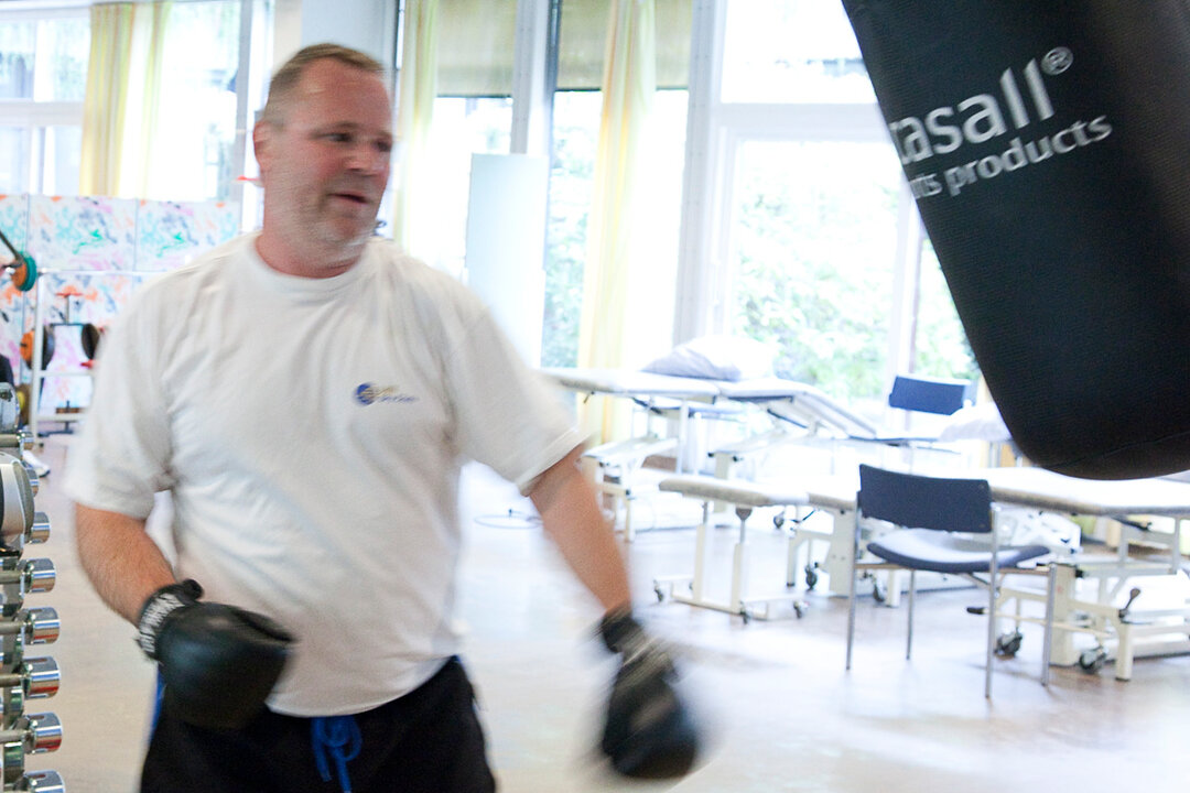 Billedet viser en patient bokse.