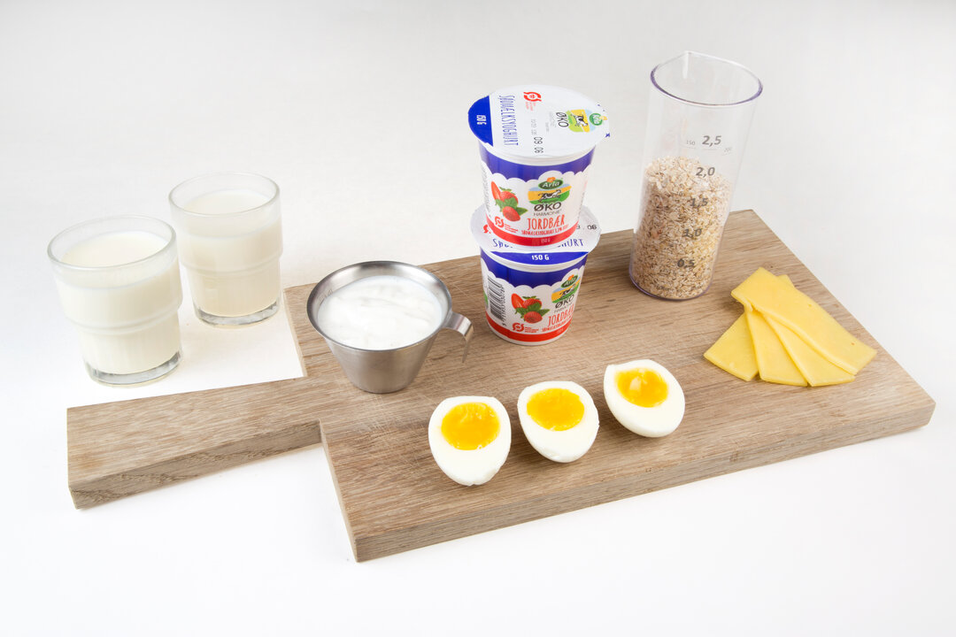 Eksempler på morgenmad med højt proteinindhold