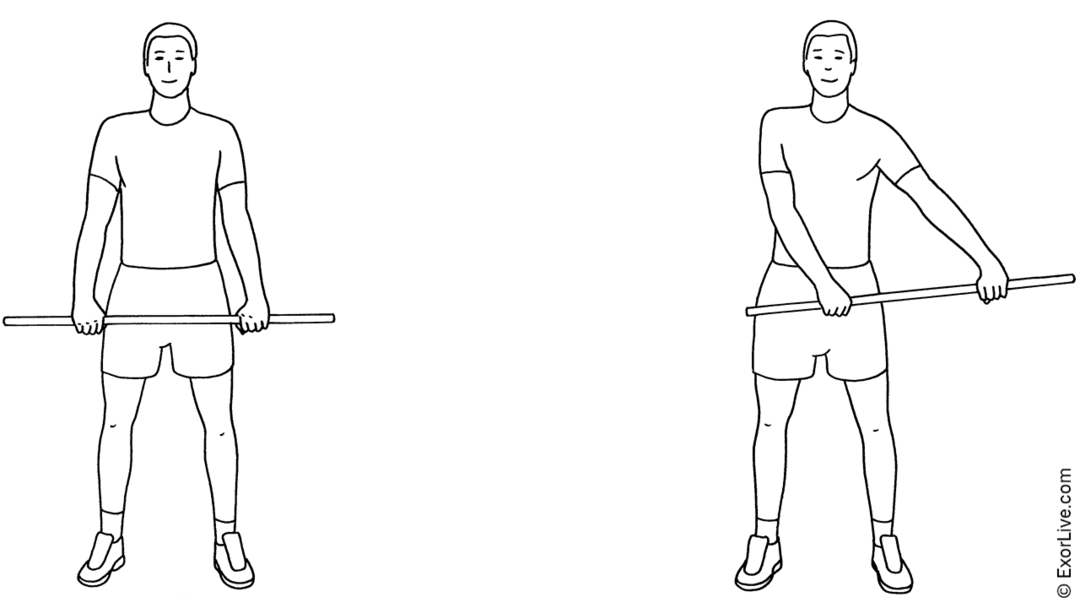 Illustration af øvelse