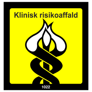 Billede med teksten Klinisk risikoaffald