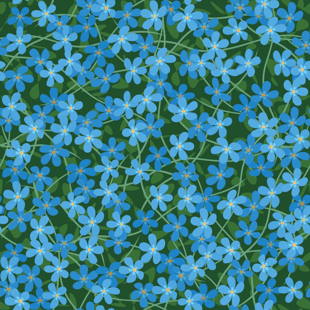 Blå blomster