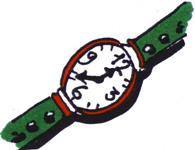 Illustration af armbåndsur