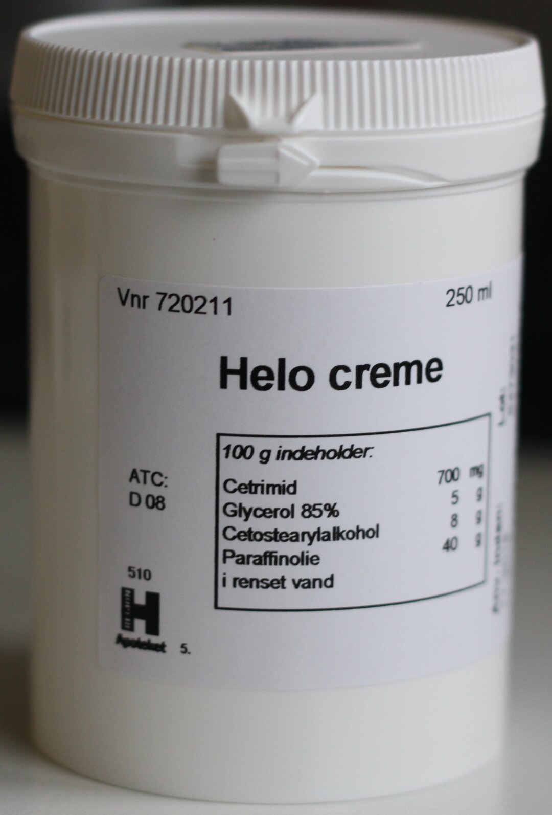 Helo-creme til kroppen